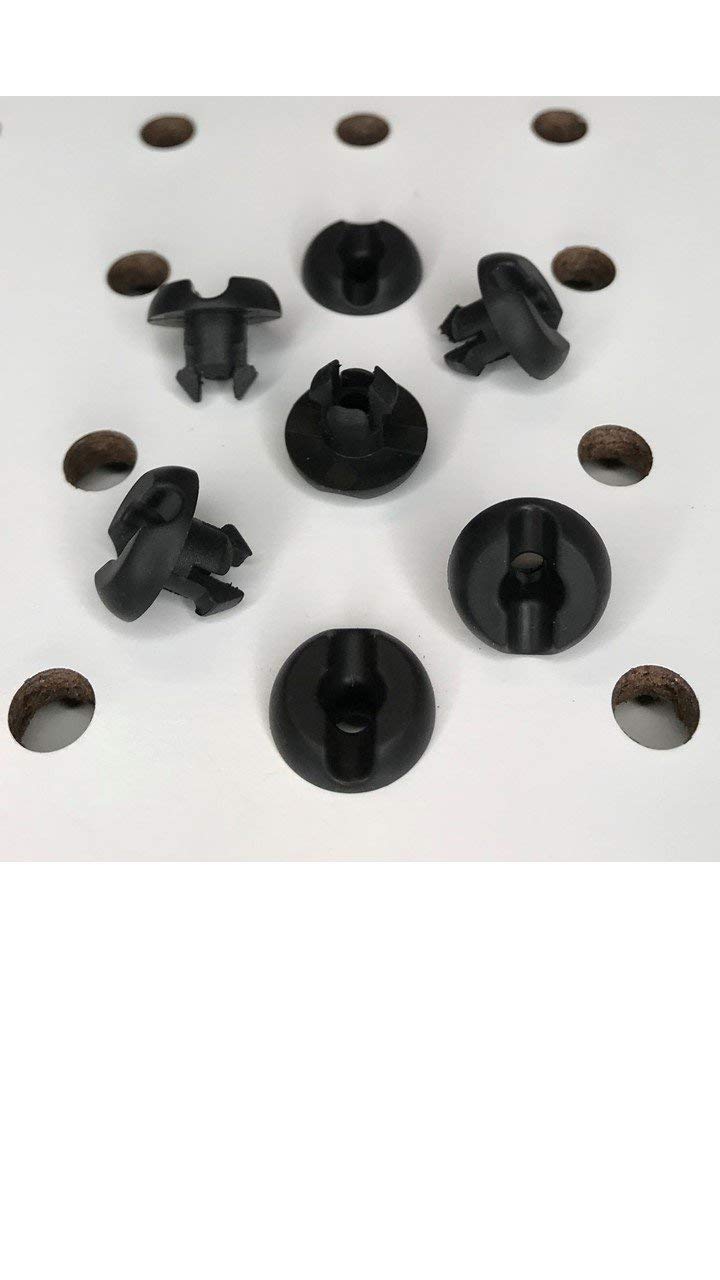 Pegitz Pegboard Peg Locks 50PCS (1/8 inch, Black) - Image 3